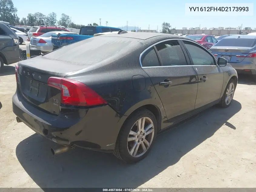 2013 Volvo S60 T5/T5 Platinum/T5 Premier/T5 Premier Plus VIN: YV1612FH4D2173993 Lot: 45573054