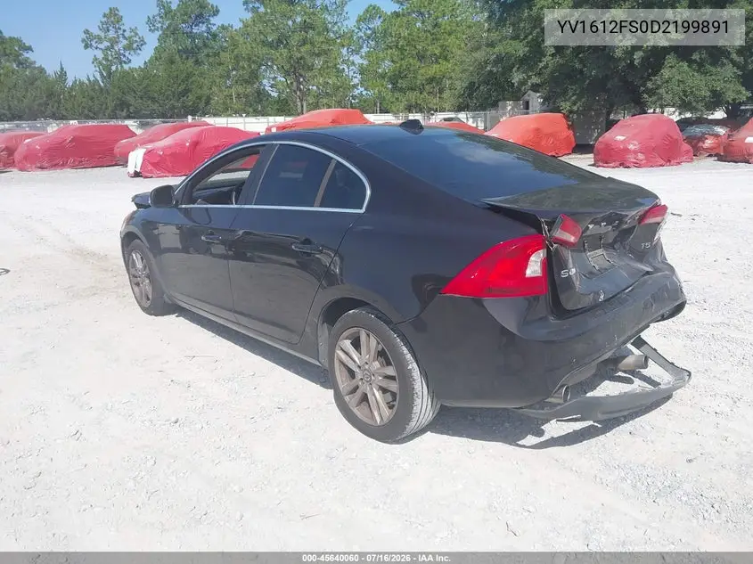 2013 Volvo S60 T5 VIN: YV1612FS0D2199891 Lot: 45640060