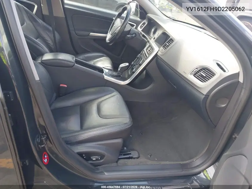 2013 Volvo S60 T5/T5 Platinum/T5 Premier/T5 Premier Plus VIN: YV1612FH9D2205062 Lot: 45647694