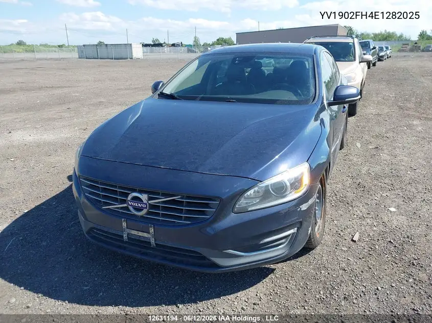 2014 Volvo S60 VIN: YV1902FH4E1282025 Lot: 12631194