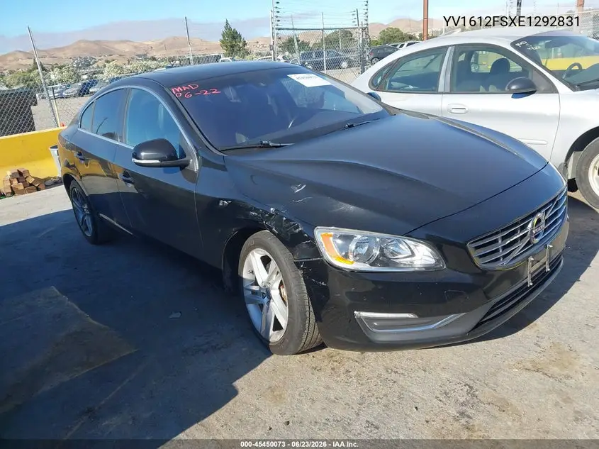 2014 Volvo S60 T5 VIN: YV1612FSXE1292831 Lot: 45450073
