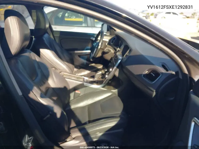 2014 Volvo S60 T5 VIN: YV1612FSXE1292831 Lot: 45450073