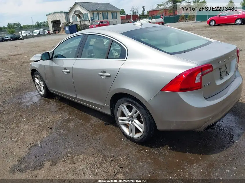 2014 Volvo S60 T5 VIN: YV1612FS9E2293480 Lot: 45473618