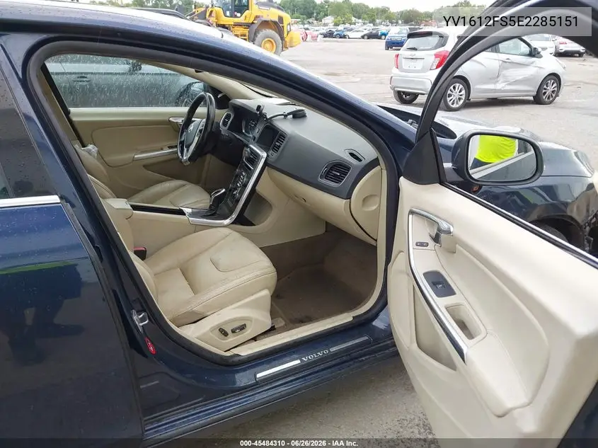 2014 Volvo S60 T5 VIN: YV1612FS5E2285151 Lot: 45484310