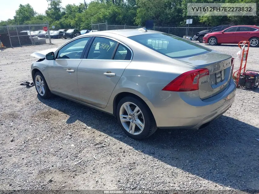 2014 Volvo S60 T5 VIN: YV1612FH7E2273832 Lot: 45534691