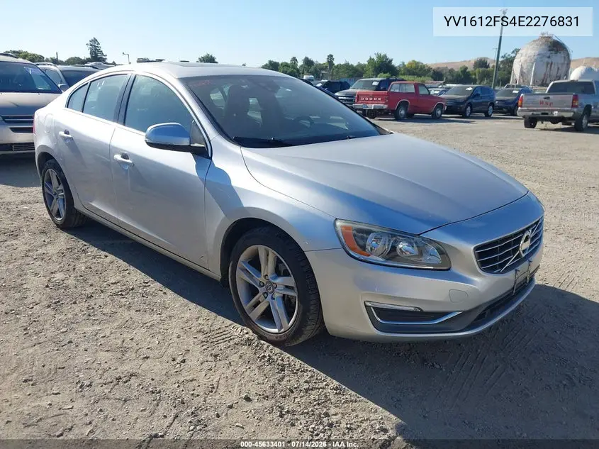 2014 Volvo S60 T5 VIN: YV1612FS4E2276831 Lot: 45633401