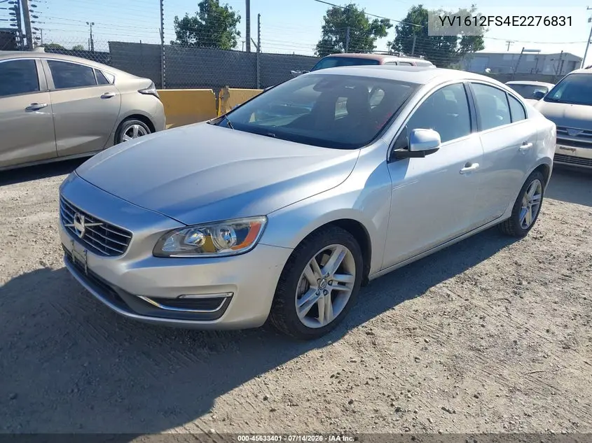 2014 Volvo S60 T5 VIN: YV1612FS4E2276831 Lot: 45633401