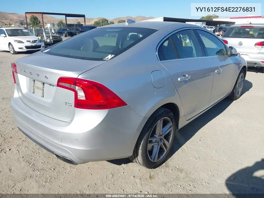 2014 Volvo S60 T5 VIN: YV1612FS4E2276831 Lot: 45633401