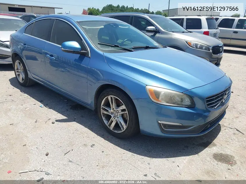 2014 Volvo S60 T5 Platinum VIN: YV1612FS9E1297566 Lot: 45680992