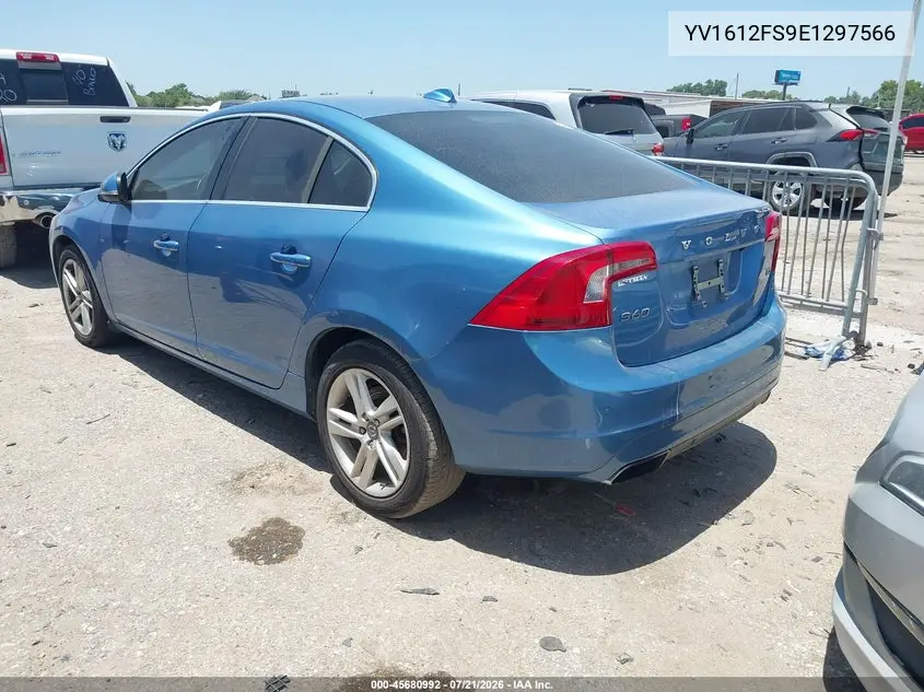 2014 Volvo S60 T5 Platinum VIN: YV1612FS9E1297566 Lot: 45680992
