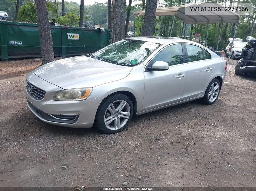 2014 Volvo S60 T5 VIN: YV1612FS5E2277566 Lot: 45690079