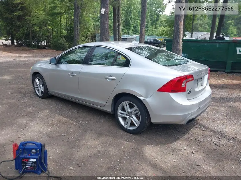 2014 Volvo S60 T5 VIN: YV1612FS5E2277566 Lot: 45690079