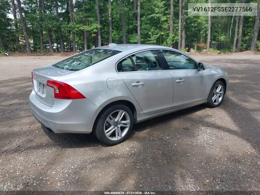 2014 Volvo S60 T5 VIN: YV1612FS5E2277566 Lot: 45690079