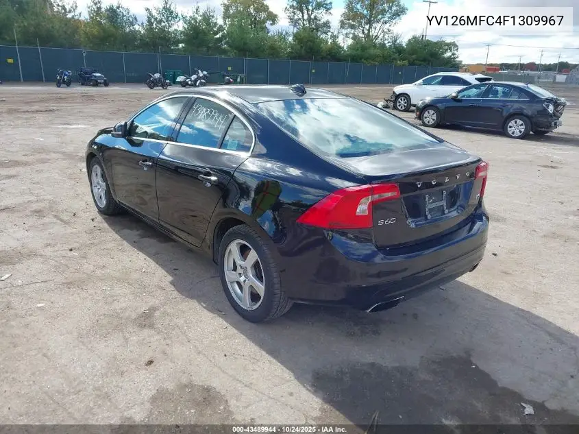 YV126MFC4F1309967 2015 Volvo S60 T5 Premier Plus