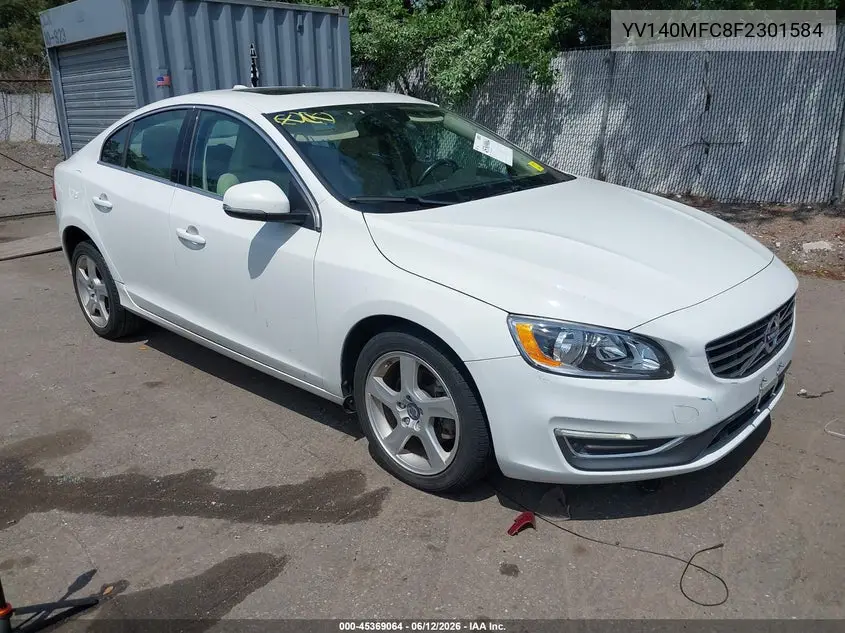 2015 Volvo S60 T5 Premier Plus VIN: YV140MFC8F2301584 Lot: 45369064