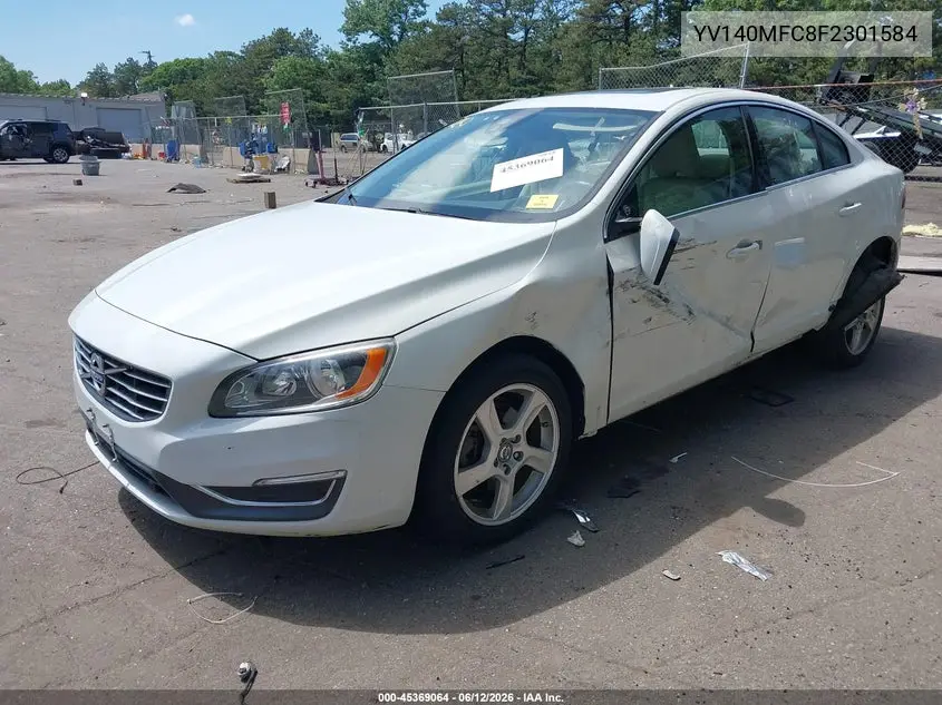 2015 Volvo S60 T5 Premier Plus VIN: YV140MFC8F2301584 Lot: 45369064
