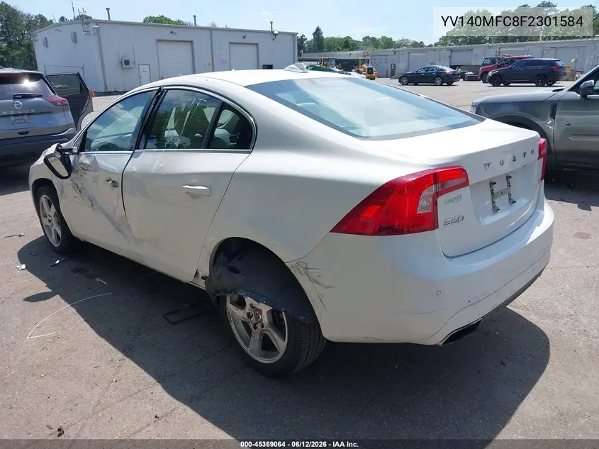 2015 Volvo S60 T5 Premier Plus VIN: YV140MFC8F2301584 Lot: 45369064
