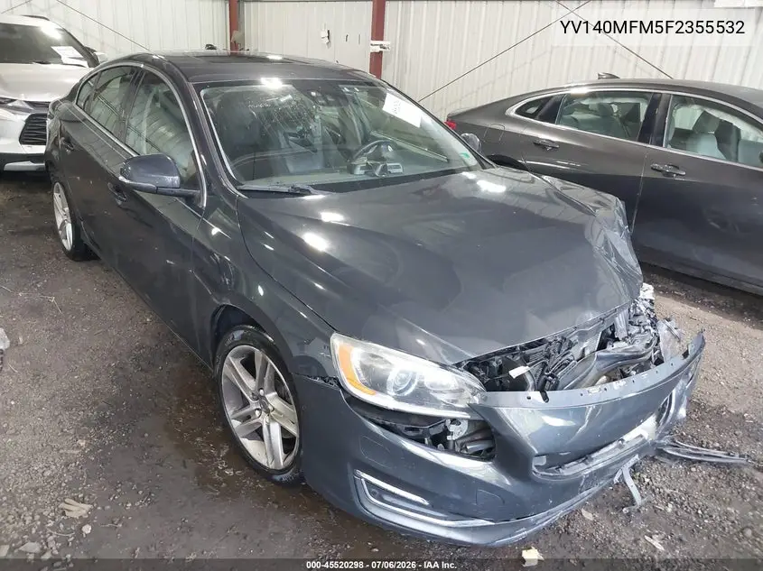 2015 Volvo S60 T5 Platinum VIN: YV140MFM5F2355532 Lot: 45520298