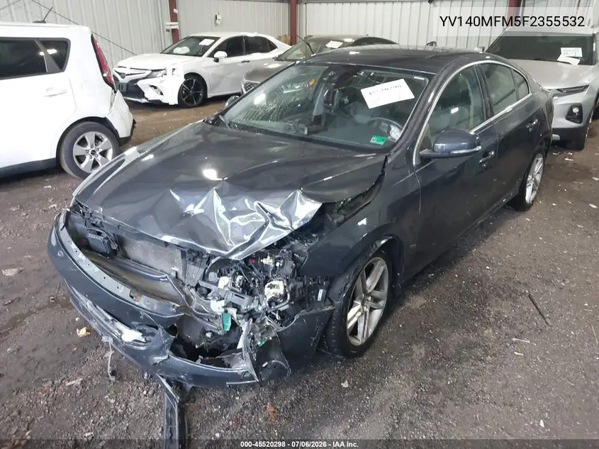 2015 Volvo S60 T5 Platinum VIN: YV140MFM5F2355532 Lot: 45520298
