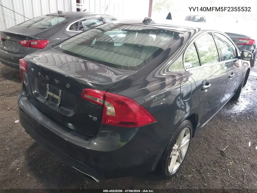 2015 Volvo S60 T5 Platinum VIN: YV140MFM5F2355532 Lot: 45520298