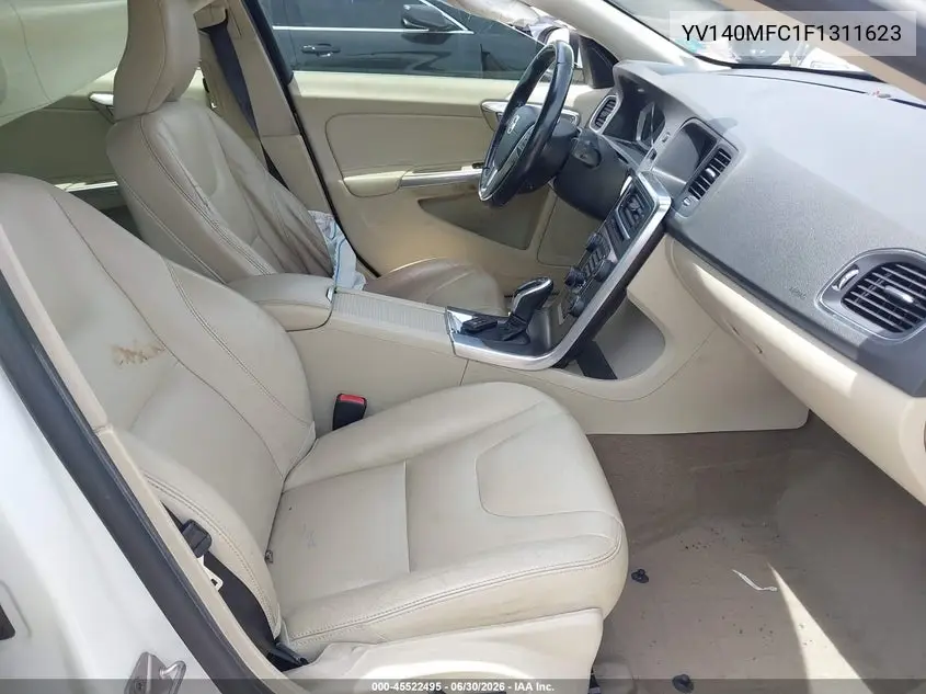 2015 Volvo S60 T5 Premier Plus VIN: YV140MFC1F1311623 Lot: 45522495