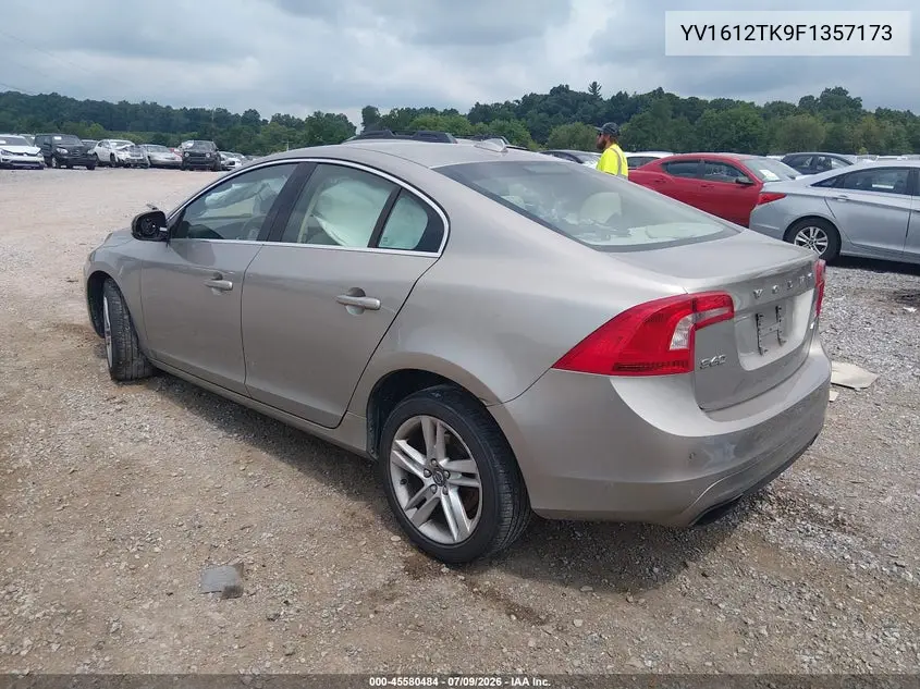 2015 Volvo S60 T5 Premier VIN: YV1612TK9F1357173 Lot: 45580484