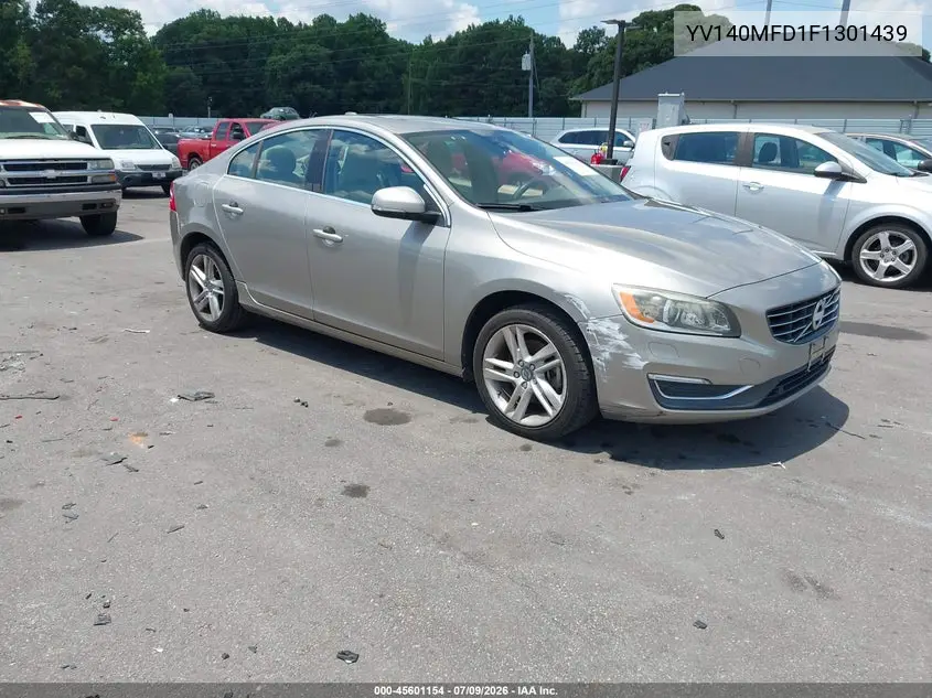 2015 Volvo S60 T5 Platinum VIN: YV140MFD1F1301439 Lot: 45601154