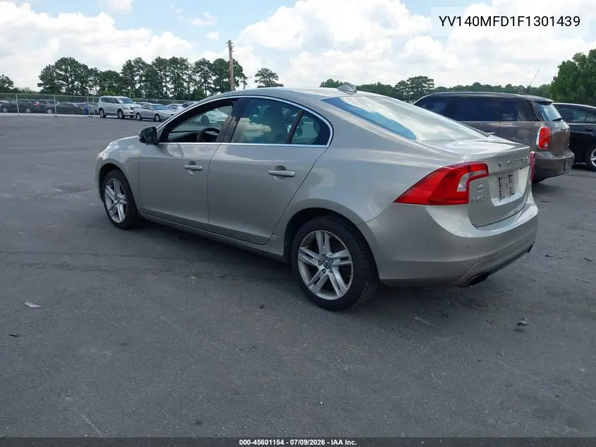 2015 Volvo S60 T5 Platinum VIN: YV140MFD1F1301439 Lot: 45601154