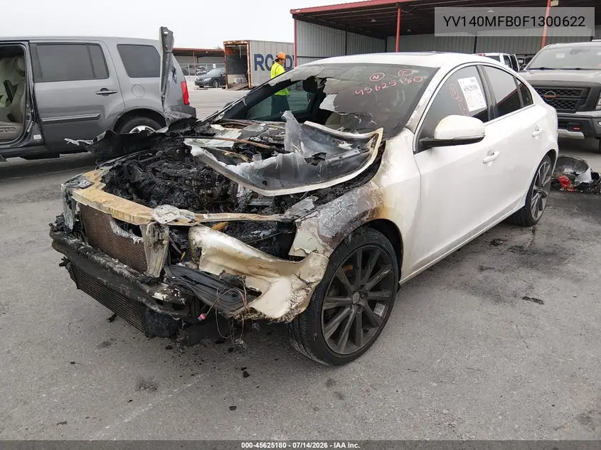 2015 Volvo S60 T5 Premier VIN: YV140MFB0F1300622 Lot: 45625180