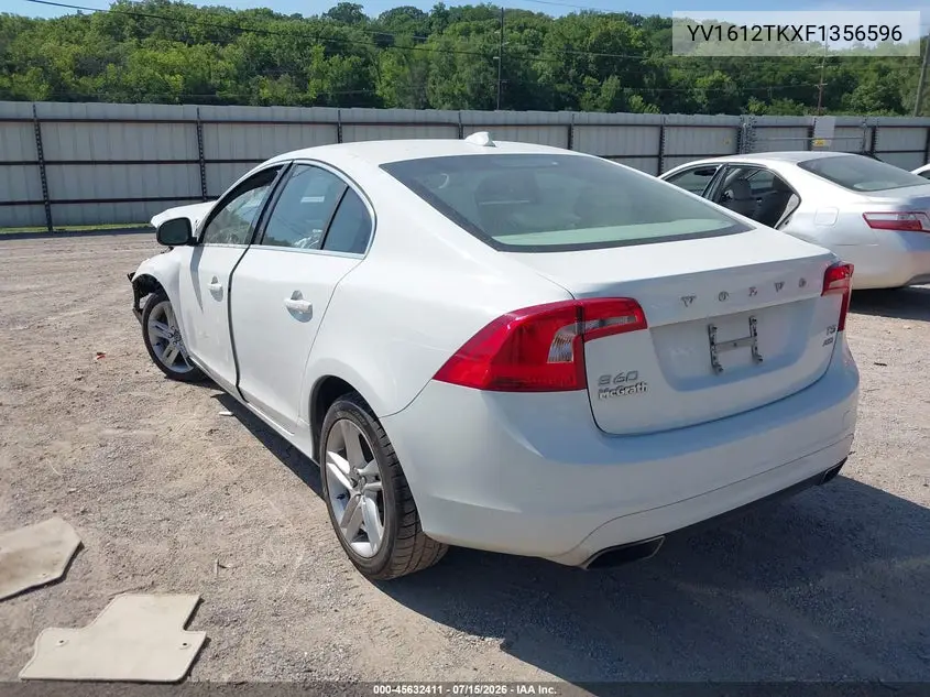 2015 Volvo S60 T5 Premier VIN: YV1612TKXF1356596 Lot: 45632411
