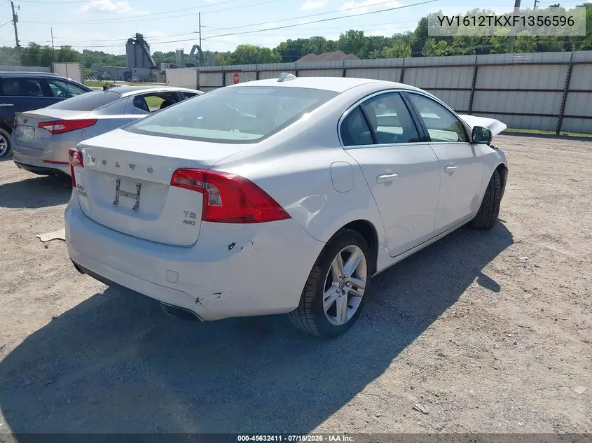 2015 Volvo S60 T5 Premier VIN: YV1612TKXF1356596 Lot: 45632411