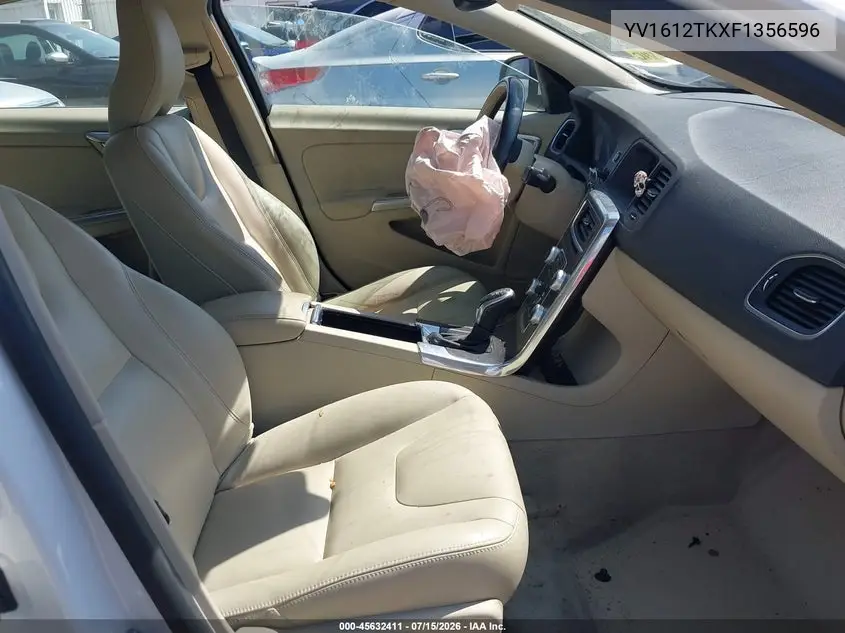 2015 Volvo S60 T5 Premier VIN: YV1612TKXF1356596 Lot: 45632411