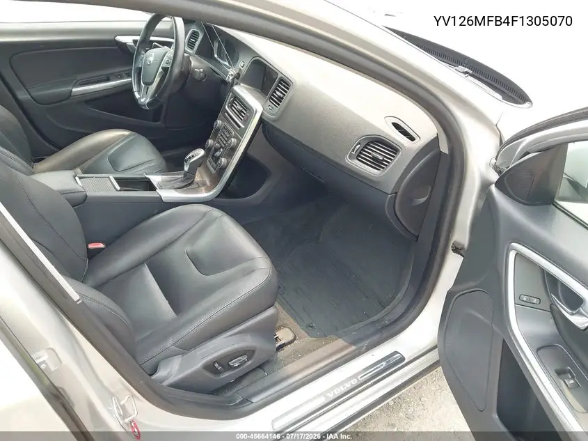 2015 Volvo S60 T5 Premier VIN: YV126MFB4F1305070 Lot: 45664146