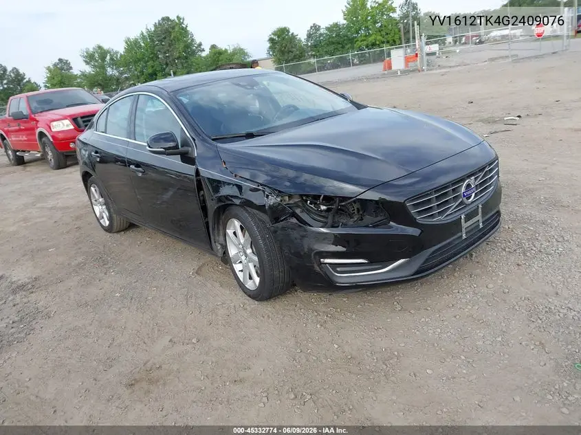 2016 Volvo S60 T5 Premier VIN: YV1612TK4G2409076 Lot: 45332774
