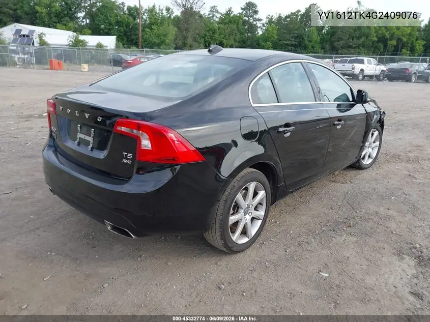 2016 Volvo S60 T5 Premier VIN: YV1612TK4G2409076 Lot: 45332774