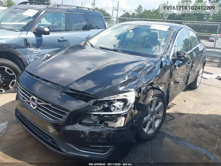 2016 Volvo S60 T5 Premier VIN: YV1612TK1G2412209 Lot: 45359440