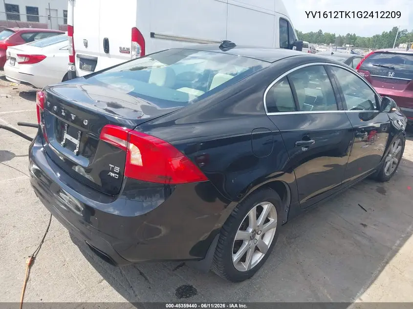 2016 Volvo S60 T5 Premier VIN: YV1612TK1G2412209 Lot: 45359440