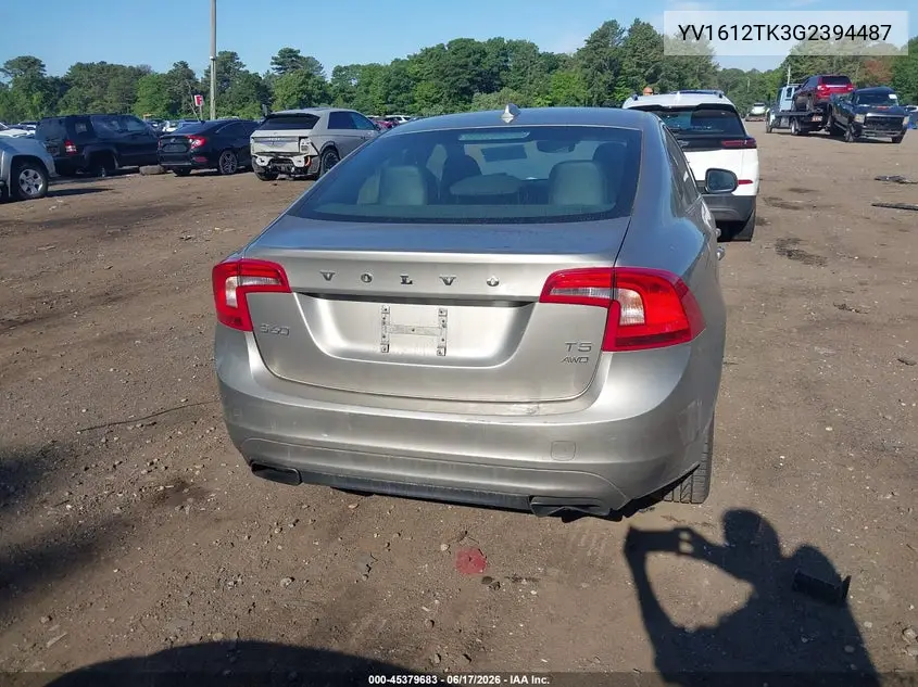 2016 Volvo S60 T5 Premier VIN: YV1612TK3G2394487 Lot: 45379683