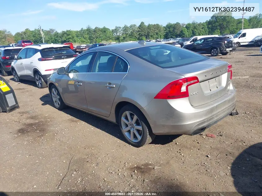 2016 Volvo S60 T5 Premier VIN: YV1612TK3G2394487 Lot: 45379683