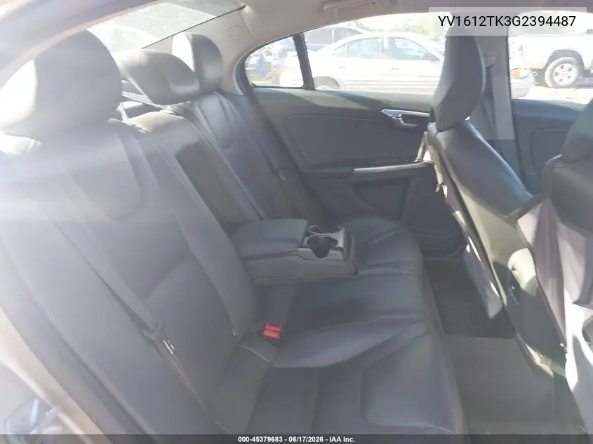 2016 Volvo S60 T5 Premier VIN: YV1612TK3G2394487 Lot: 45379683