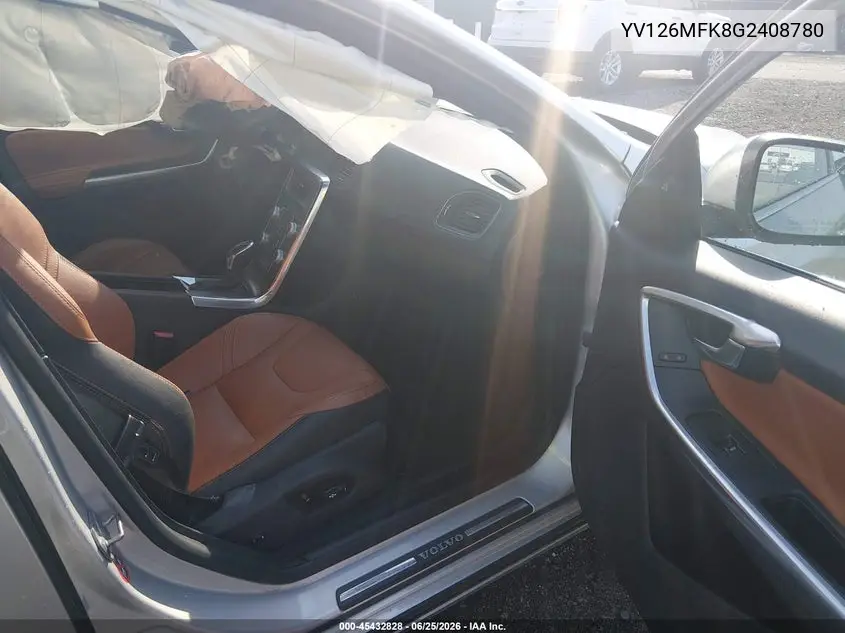 2016 Volvo S60 T5 Drive-E Premier VIN: YV126MFK8G2408780 Lot: 45432828