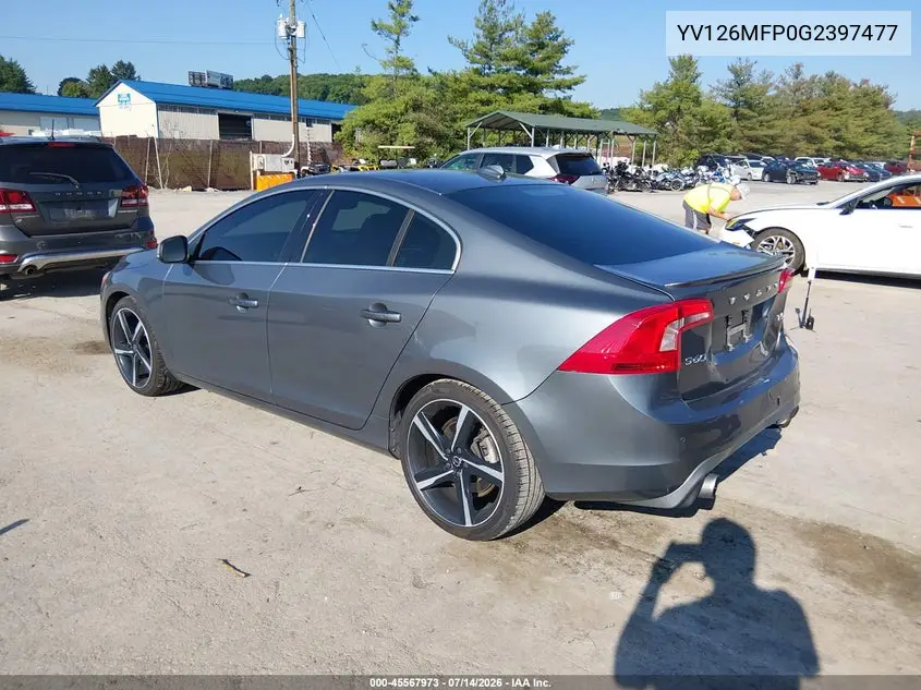 2016 Volvo S60 T5 R-Design Special Edition VIN: YV126MFP0G2397477 Lot: 45567973