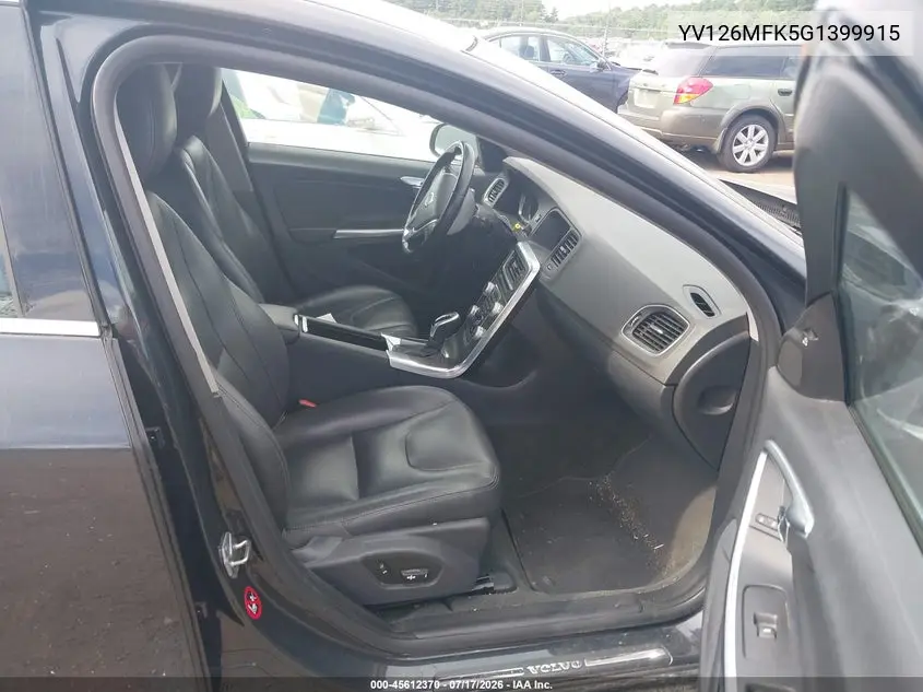 2016 Volvo S60 T5 Drive-E Premier VIN: YV126MFK5G1399915 Lot: 45612370