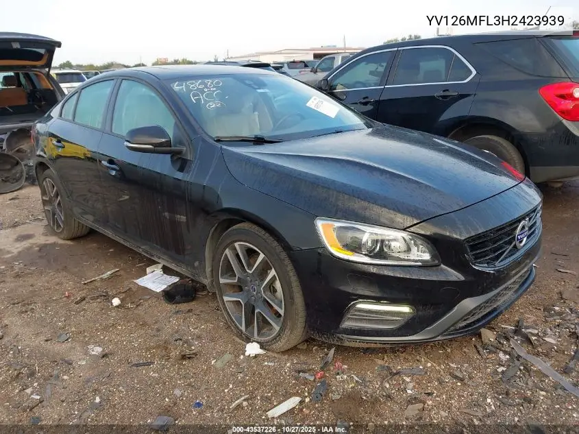 YV126MFL3H2423939 2017 Volvo S60 T5 Dynamic