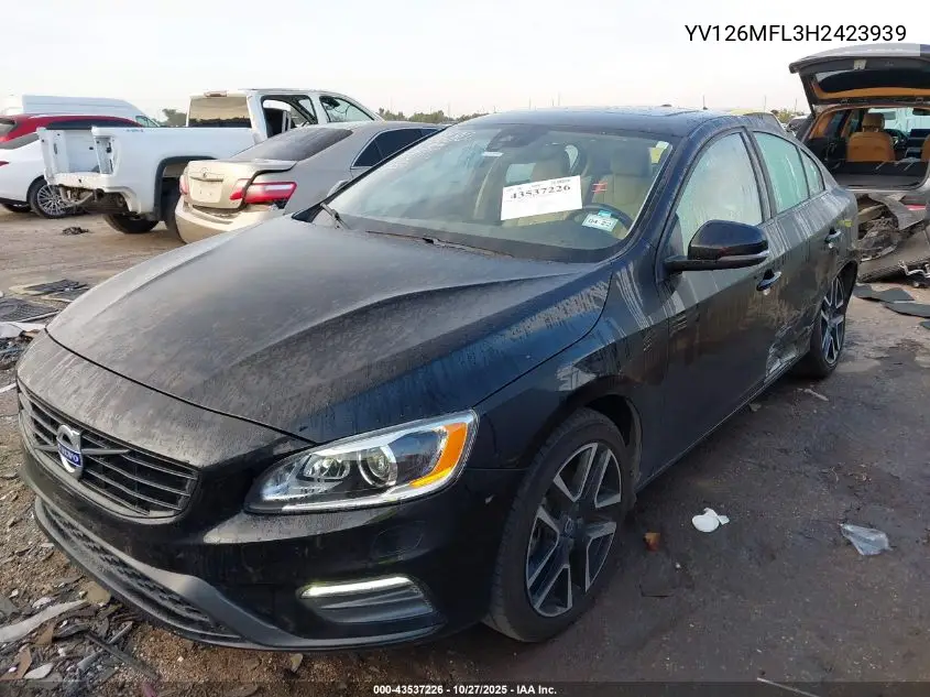 YV126MFL3H2423939 2017 Volvo S60 T5 Dynamic