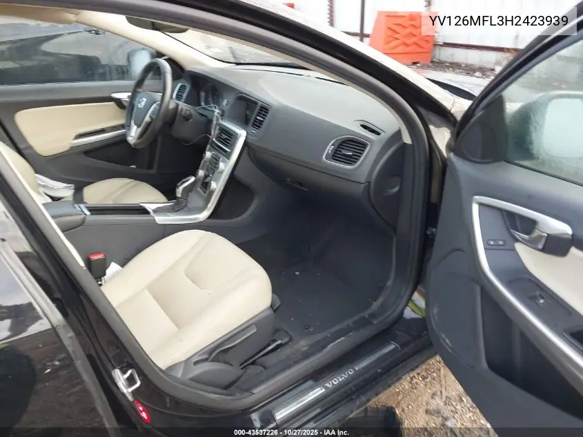 YV126MFL3H2423939 2017 Volvo S60 T5 Dynamic