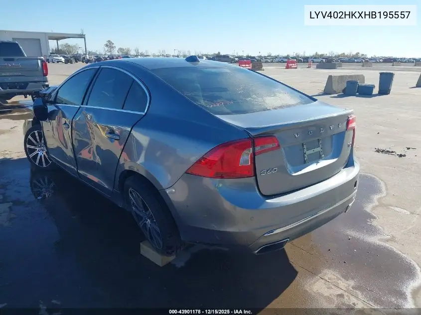 LYV402HKXHB195557 2017 Volvo S60 Inscription T5