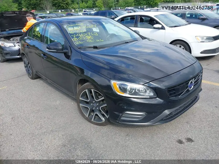 2018 Volvo S60 T5 Dynamic VIN: YV140MTL4J2462768 Lot: 12642629