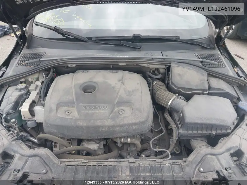 2018 Volvo S60 Dynamic VIN: YV149MTL1J2461096 Lot: 12649335
