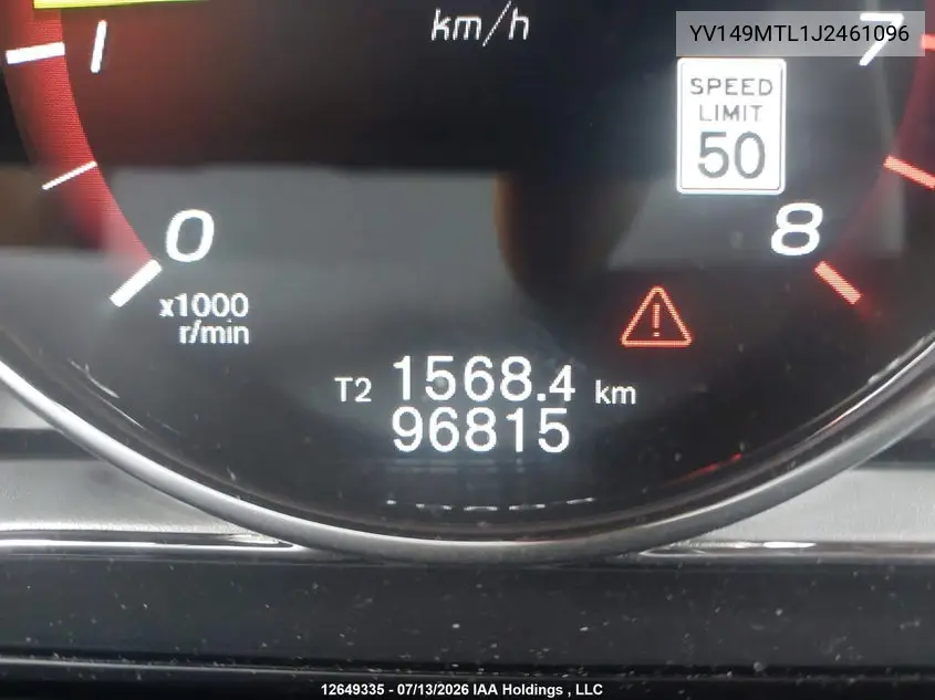 2018 Volvo S60 Dynamic VIN: YV149MTL1J2461096 Lot: 12649335